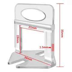 GENERICO - Clips Niveladores Transparentes para Cerámica, 500 Unidades