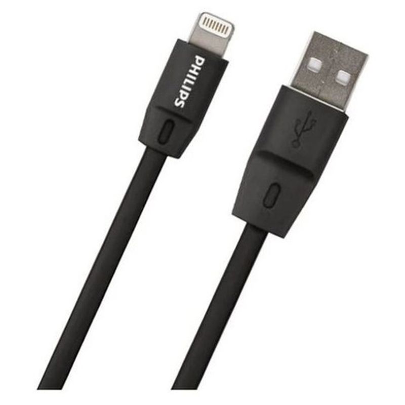PHILIPS - Cable para Iphone Philips DLC2508, Largo 1.2 Metros, Plano