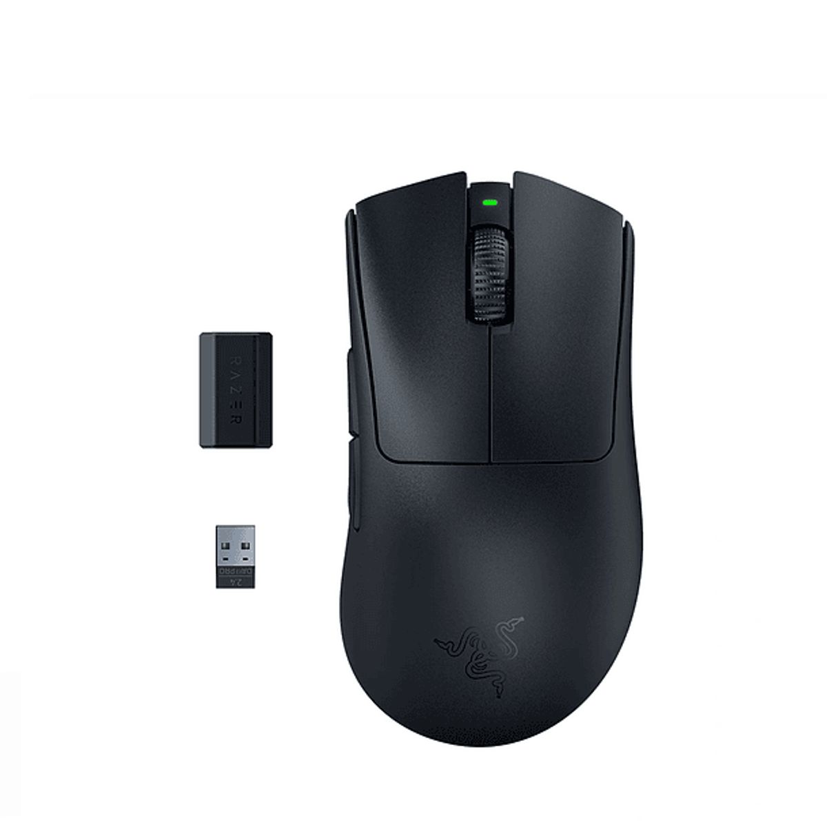 RAZER - Mouse Razer Deathadder v3 Pro + Dongle Hyperpolling 8K Hz, Color Negro