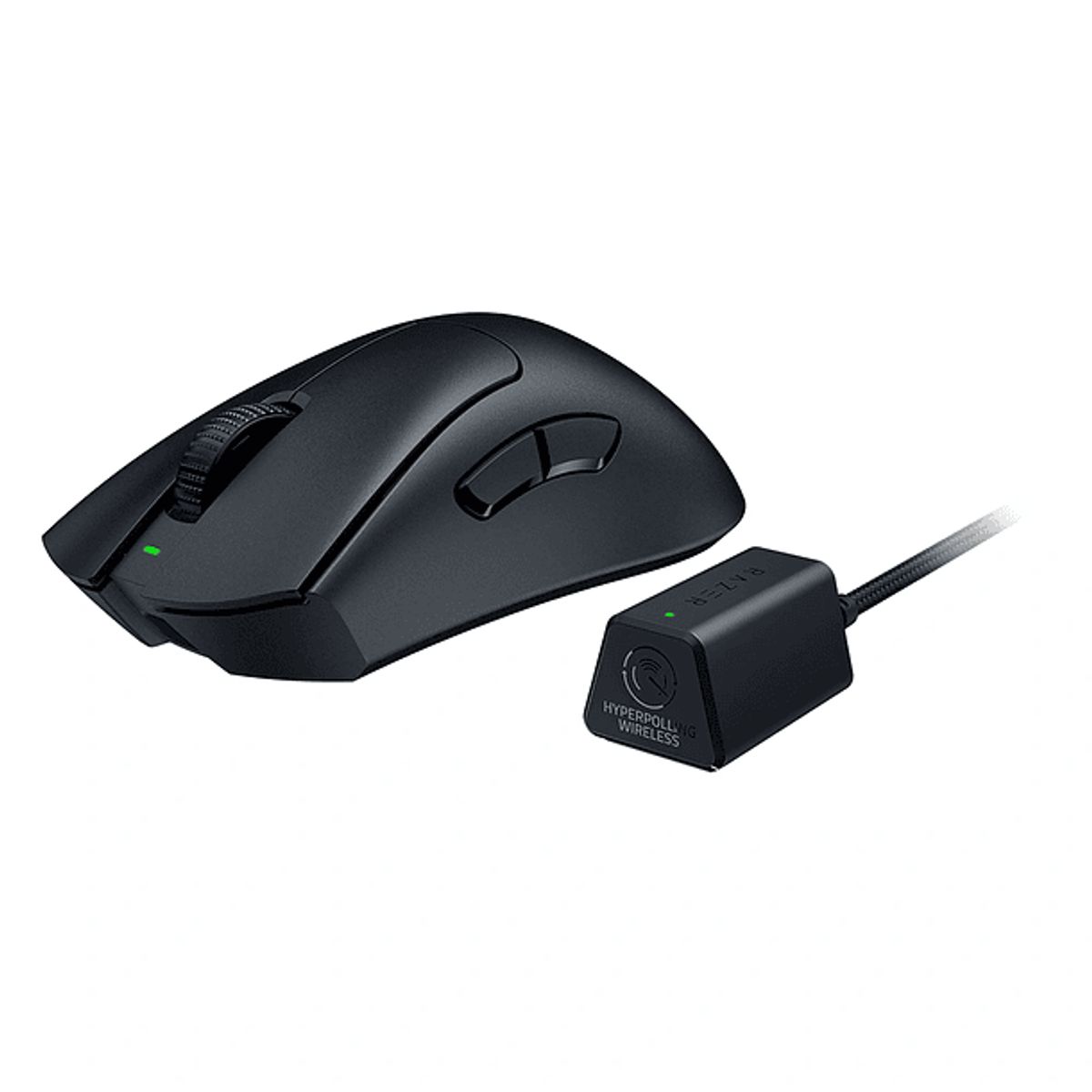 RAZER - Mouse Razer Deathadder v3 Pro + Dongle Hyperpolling 8K Hz, Color Negro