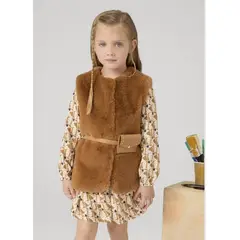 MAYORAL - Elegante y delicado Vestido fluido perritos niña