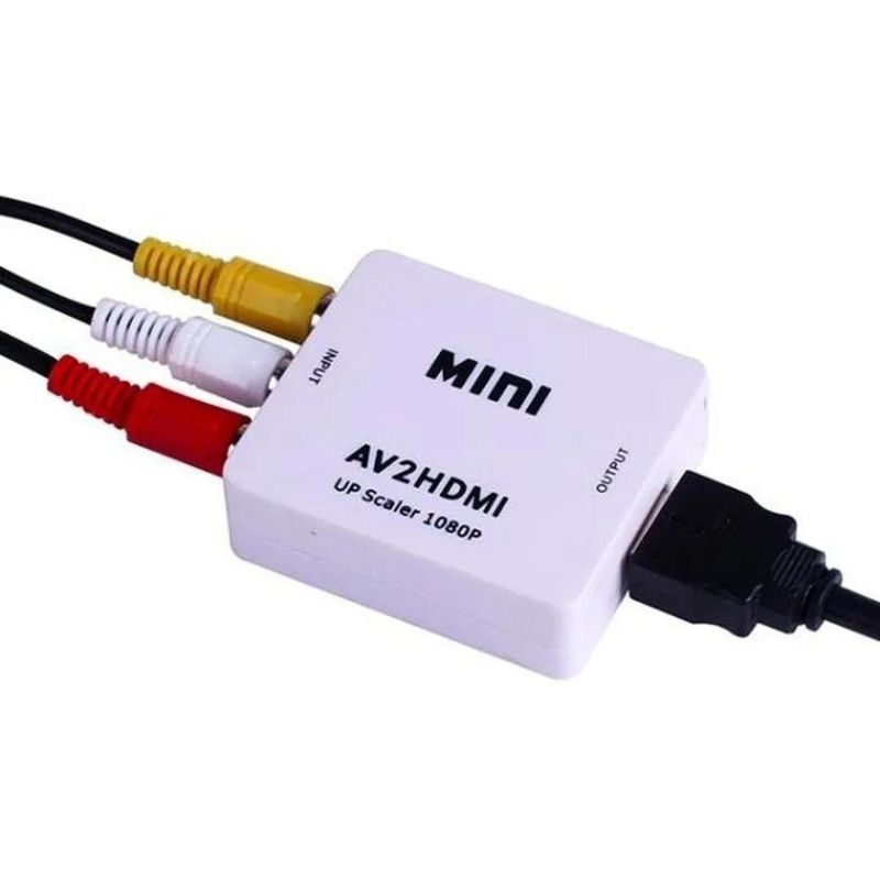 GENERICO - Convertidor AV RCA a HDMI para TV y Consolas de Videojuegos