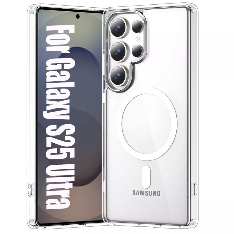 GENERICO - Carcasa Transparente Magsafe Para Samsung Galaxy S25 Ultra