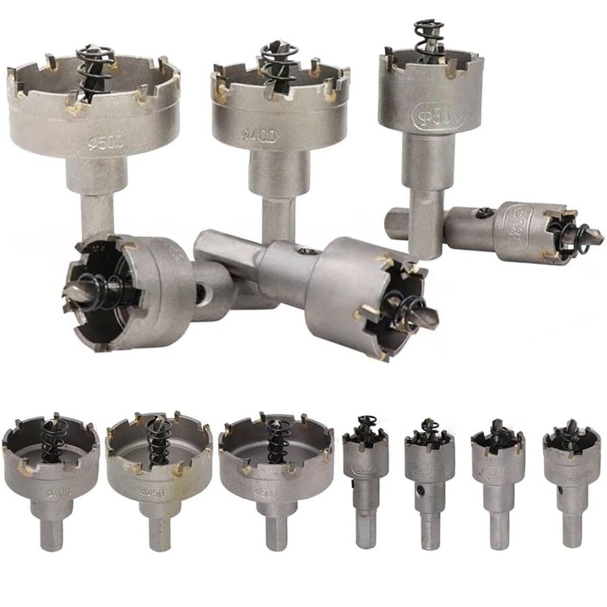 GENERICO - 13 Brocas Copa Sierra Hss De Carburo Para Metal Acero