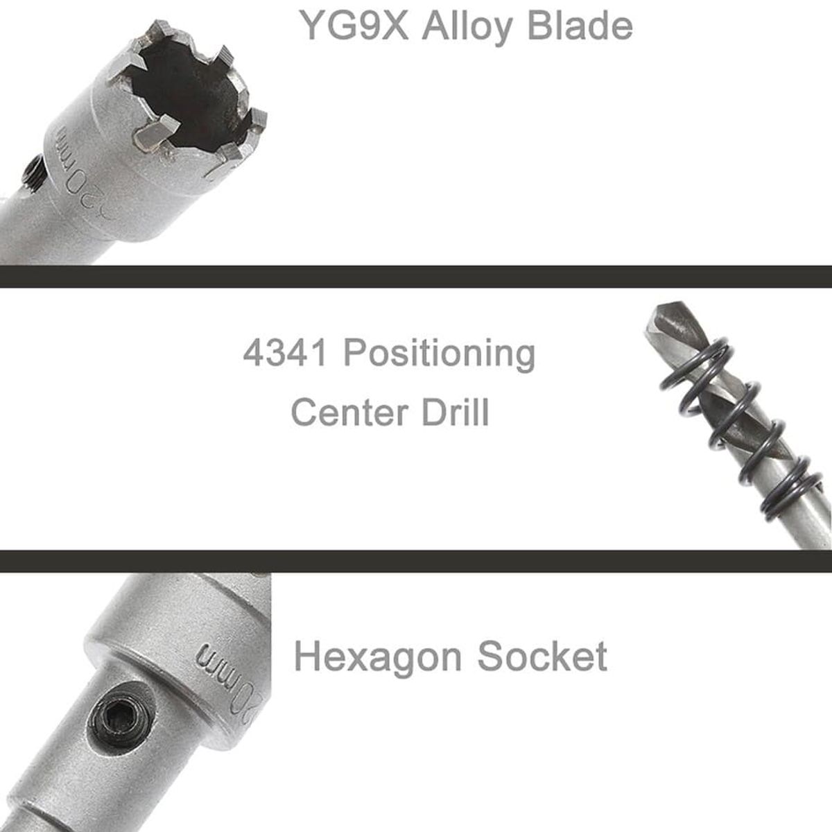 GENERICO - 13 Brocas Copa Sierra Hss De Carburo Para Metal Acero