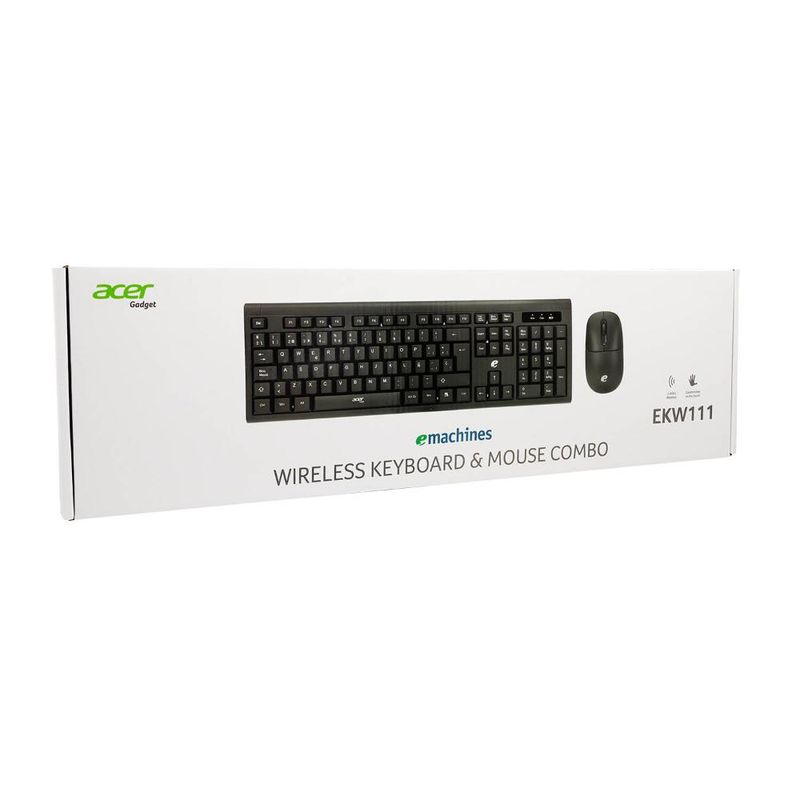ACER - EKW111 SP COMBO TECLADO INALAMBRICO + MOUSE NEGROS ACER