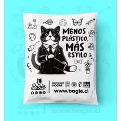 GENERICO - 100 Bolsas Courier Compostables con cierre adhesivo 22×30 cm
