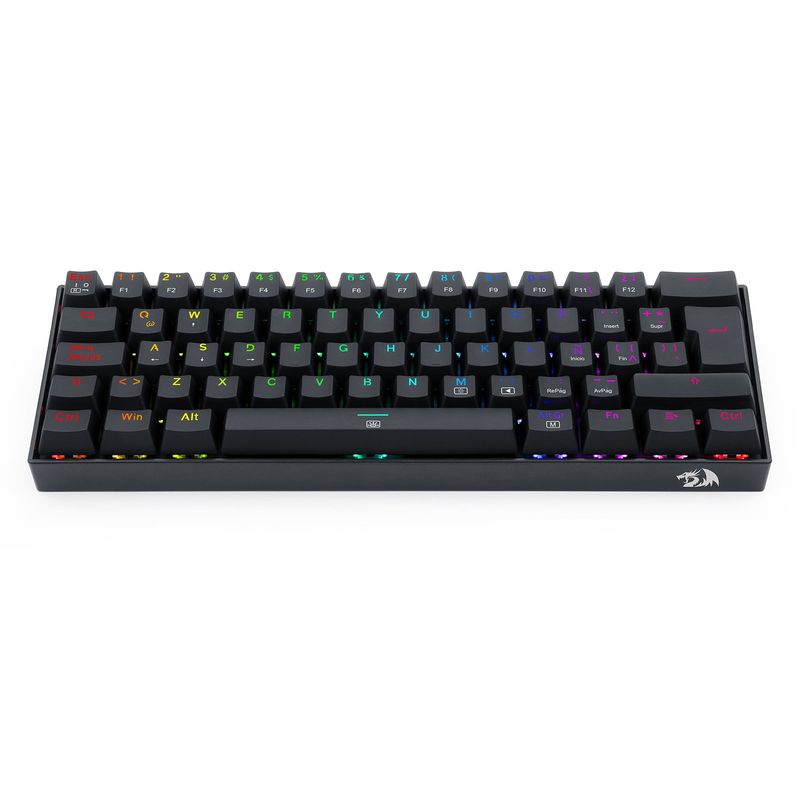 REDRAGON - Teclado Gamer Redragon DRAGONBORN K630 RGB - SWITCH RED - Negro