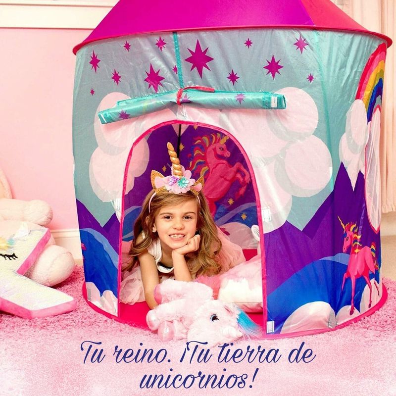 GENERICO - carpa castillo unicornio princesa niñas plegable