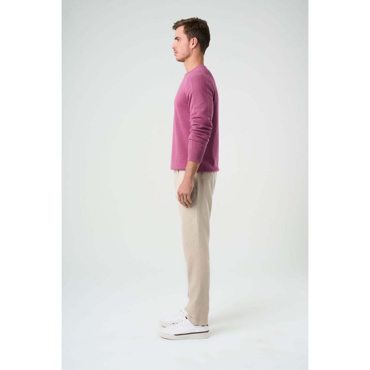 VELEZ - Vélez Sweater Tejido En Algodón Hombre Manga Ranglan Moro