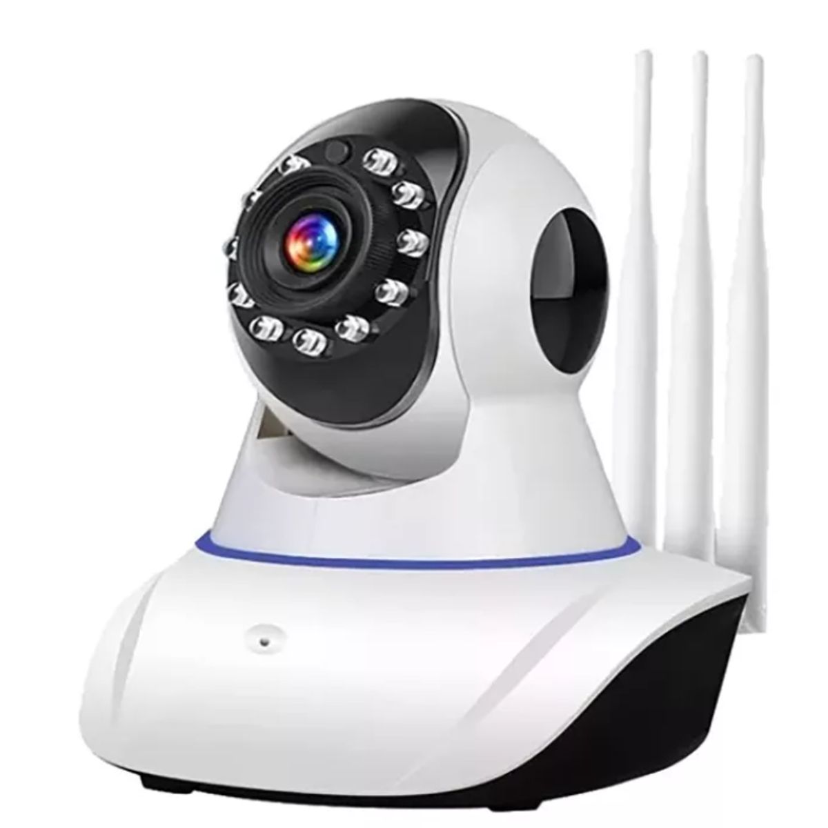 GENERICO - Camara De Seguridad Wifi 360° Con App 3 Antenas P2P HD