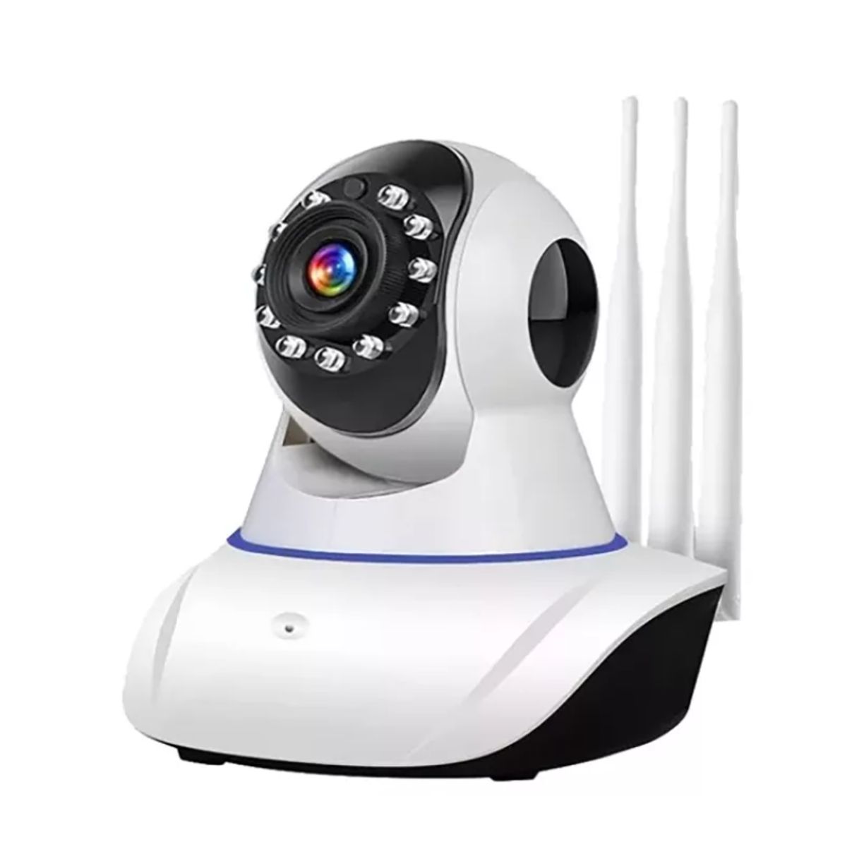 GENERICO - Camara De Seguridad Wifi 360° Con App 3 Antenas P2P HD