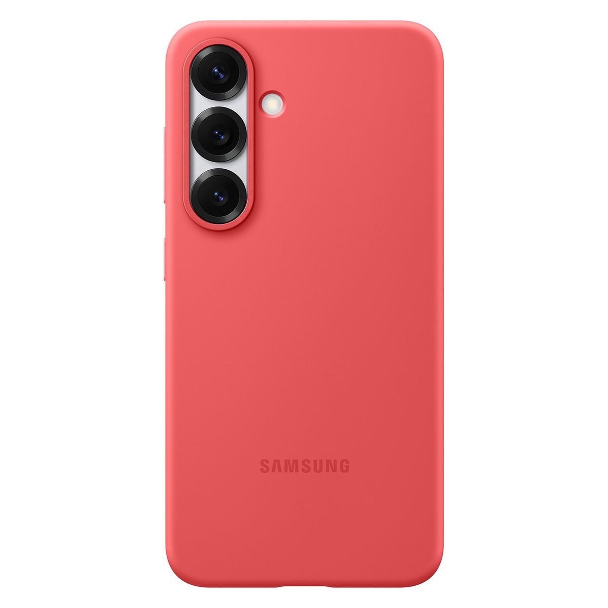SAMSUNG - Carcasa de Silicona Color Rojo Galaxy S25
