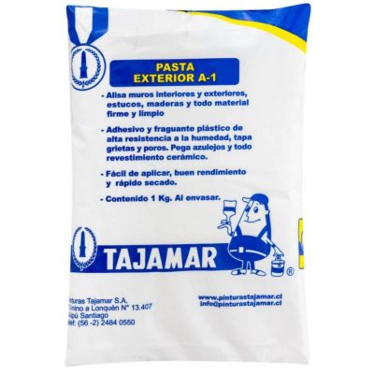 TAJAMAR - PASTA MURO TAJAMAR EXTERIOR A-1 BLANCO 1KG