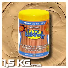 WETPROOF - PASTA DE RETAPE WET PROOF® SIENA PARA MADERA EXTERIOR 1,5 KG