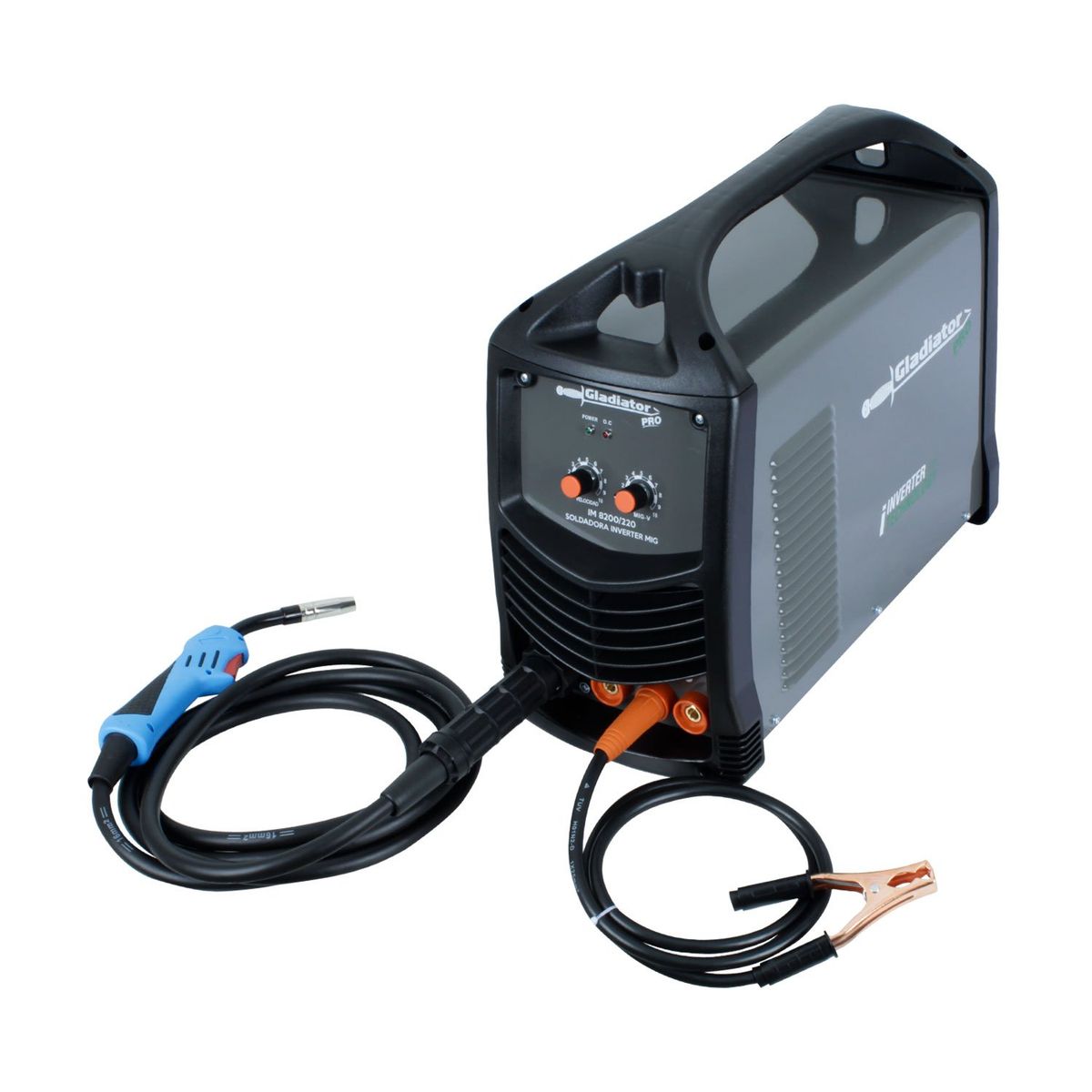 GLADIATOR - SOLDADORA INVERTER MIG 200 amp IM 8200220