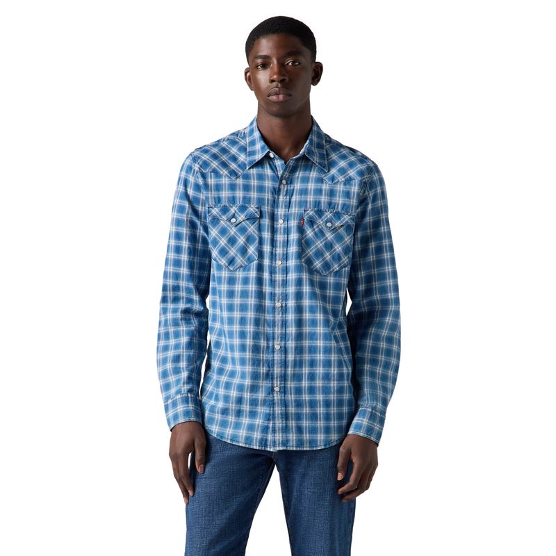 LEVIS - Camisa Hombre Classic Western Straight Azul Levis