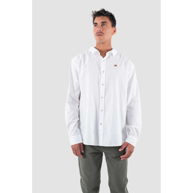 KAYA UNITE - Camisa Manga Larga Algodón - Crema