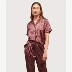 LOUNGE - Pijama Satinado Palmeras Dreamy