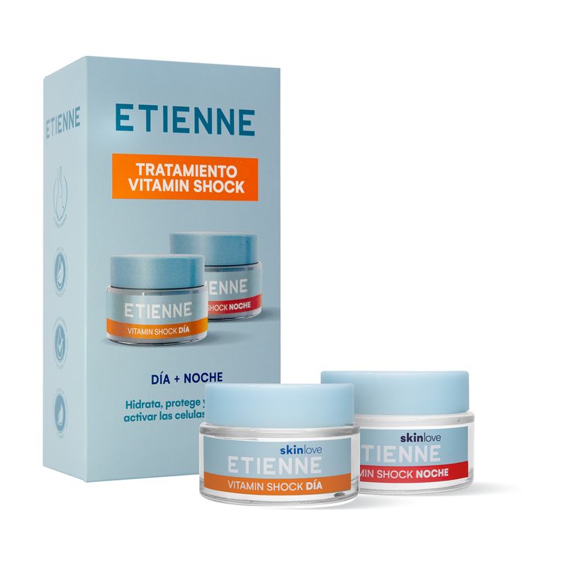 ETIENNE - Set Etienne Crema Vitamin Shock Día + Noche.-
