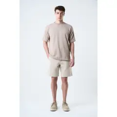 VELEZ - Vélez Bermuda Acacia En Drill Hombre Silueta Amplia Crema