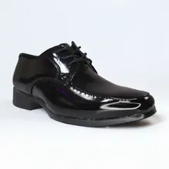 ARMONIA - Zapato Formal de Vestir Color Negro brillante Tallas 16 al 38 - 3213