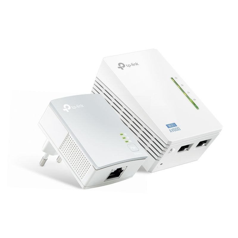 TP LINK - Kit Powerline Tp-Link Wifi 600 Mbps Dual Rj-45 TL-WPA4220KIT - Blanco