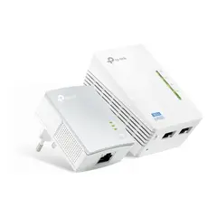 TP LINK - Kit Powerline Tp-Link Wifi 600 Mbps Dual Rj-45 TL-WPA4220KIT - Blanco.