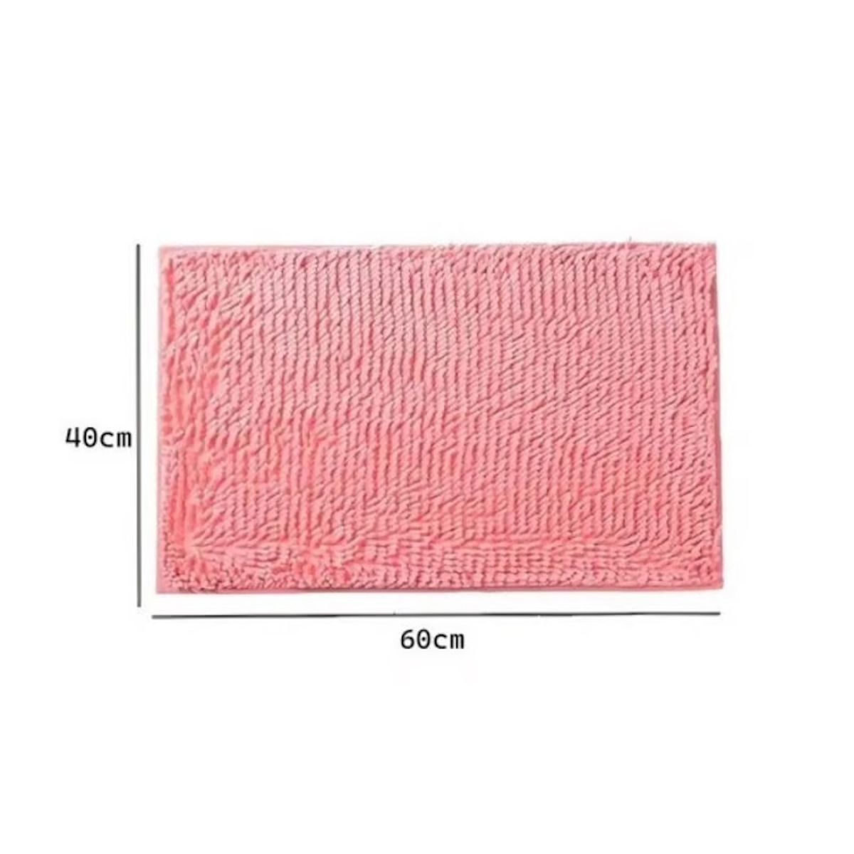 GENERICO - Alfombra Baño Microfibra 40 X 60 Cm Absorbente Rosa