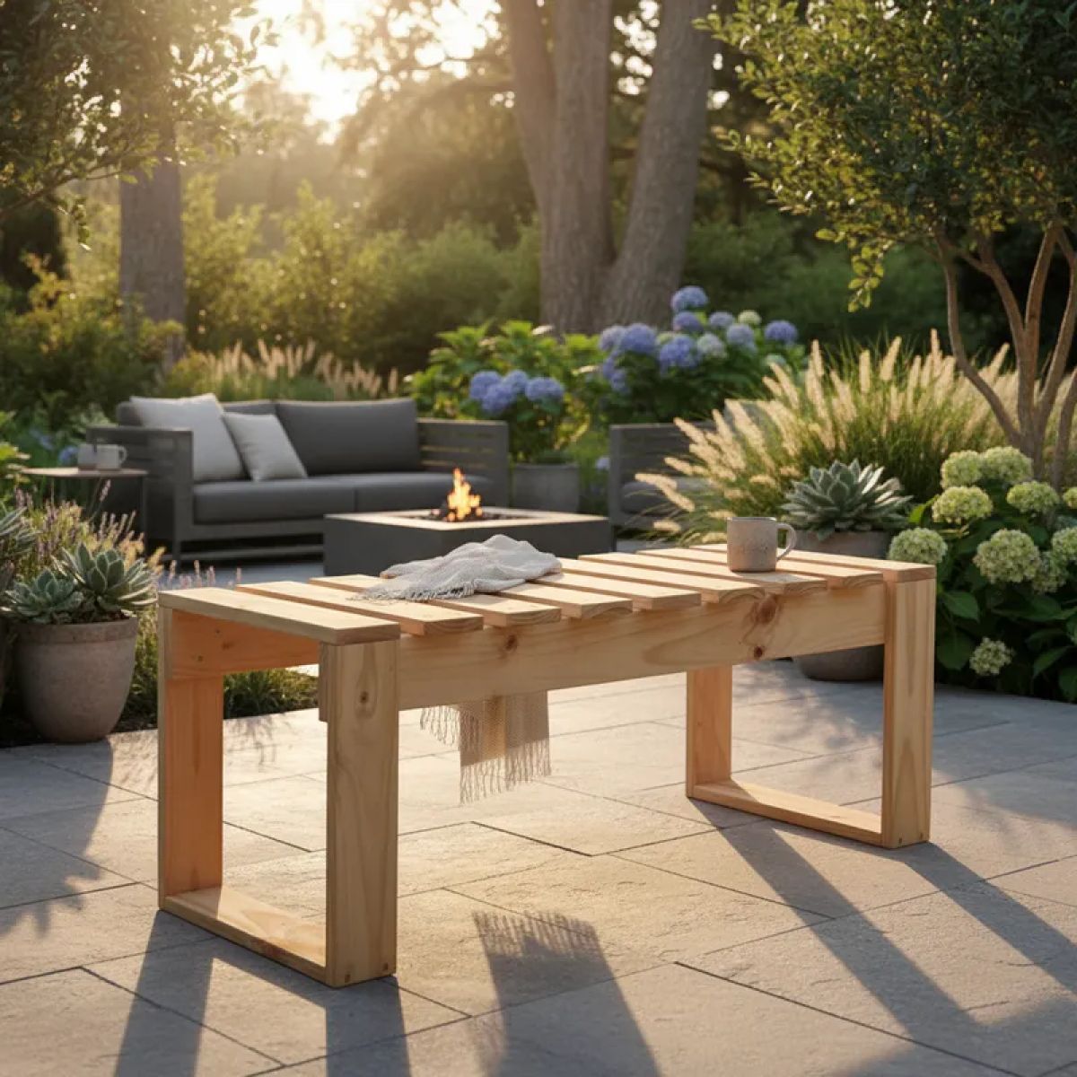 GENERICO - Banca De Madera Terraza Patio Cocina