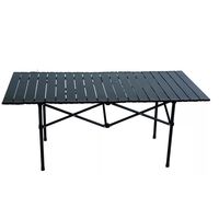 Mesa Camping Plegable Portátil Metálica + Bolso NV