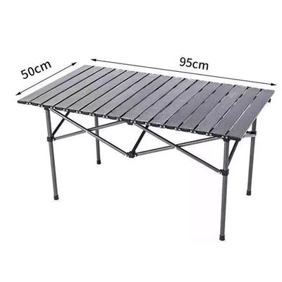 Imagen 2 del producto Mesa Camping Plegable Portátil Metálica + Bolso NV