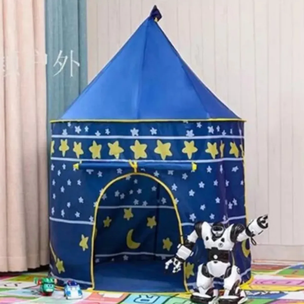 GENERICO - CARPAS CASTILLOS PARA NIÑAS Y NIÑOS COLOR AZUL