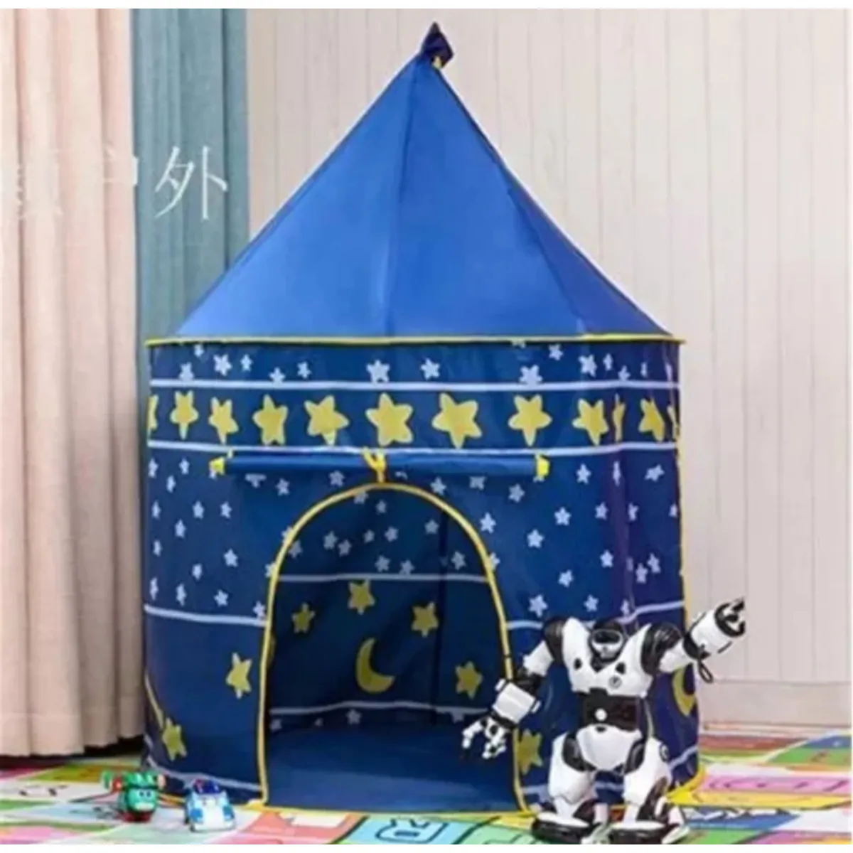 GENERICO - CARPAS CASTILLOS PARA NIÑAS Y NIÑOS COLOR AZUL