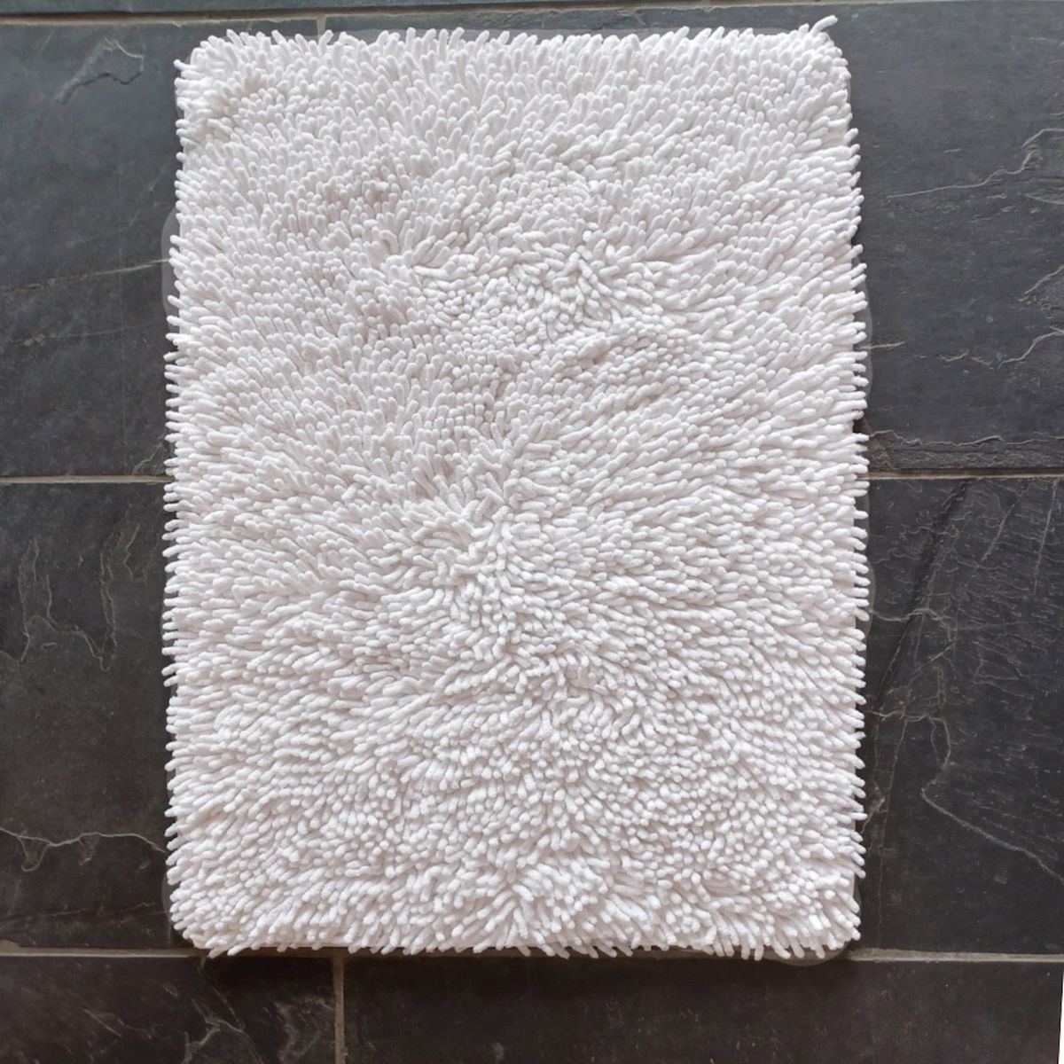 GENERICO - Alfombra De Baño 40x60 cm Microfibra Blanca