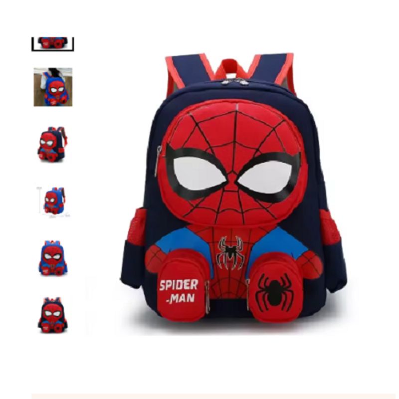 GENERICO - Mochila escolar hombre araña para niños