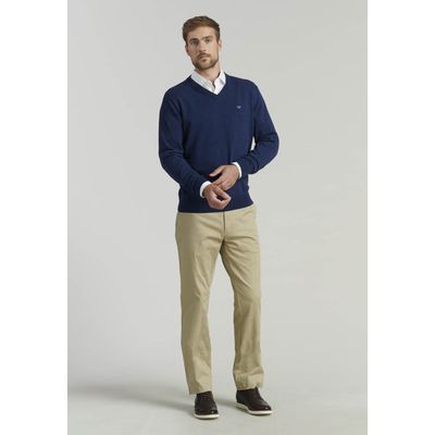 Imagen 2 del producto Sweater V Neck Melange F Smart Casual Azul