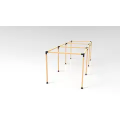 GENERICO - KIT DE PÉRGOLAS Y TERRAZAS MADERAS DE 3x3 70x70mm DE 9X3 METROS