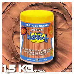 WETPROOF - PASTA DE RETAPE WET PROOF® ROJO PARA MADERA EXTERIOR 1,5 KG