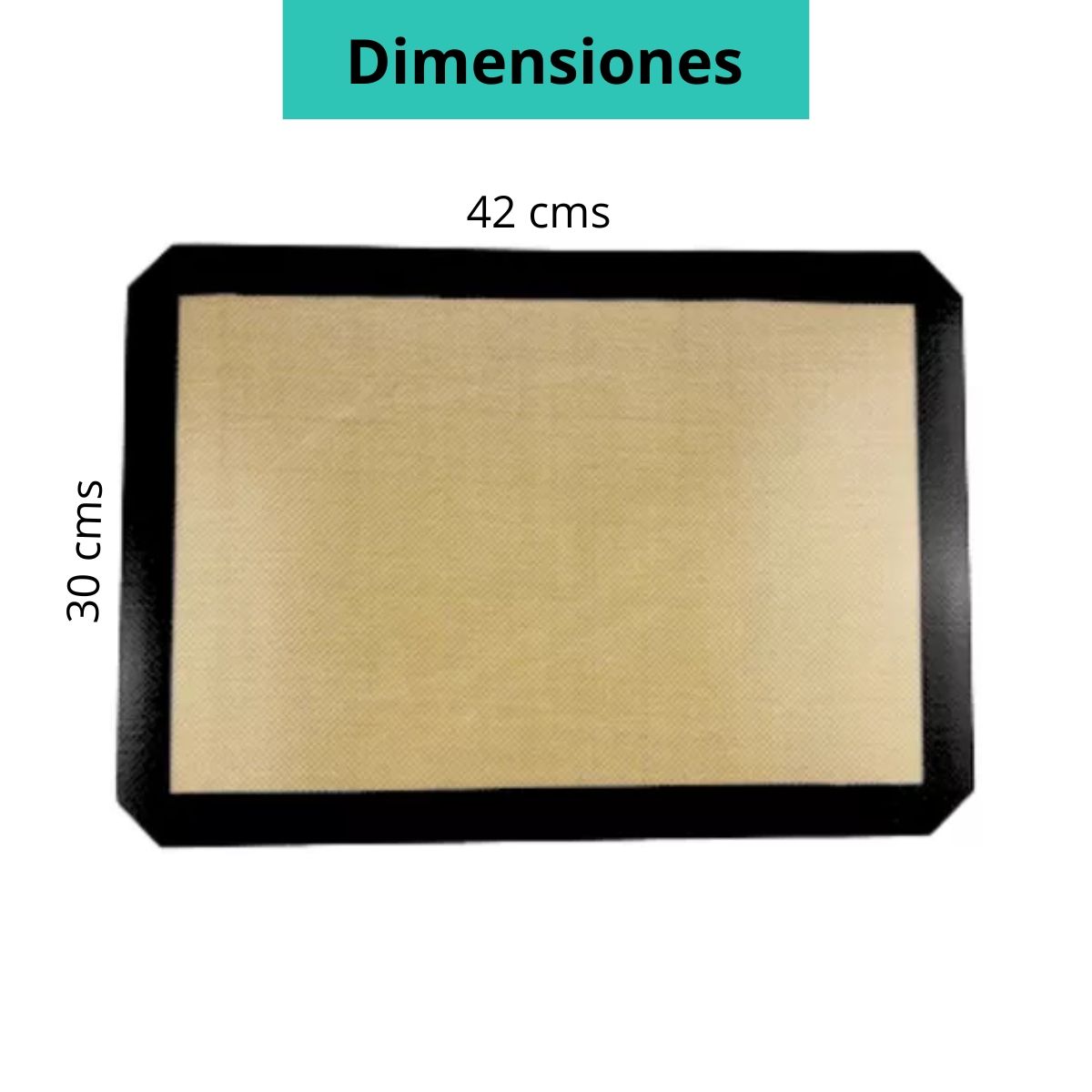 GENERICO - Lamina De Silicona Tapete Para Hornear Repostería Bandeja 40cmx30cm