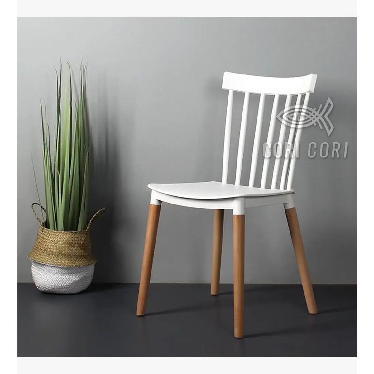CORI CORI - Silla Windsor - Polipropileno Blanco