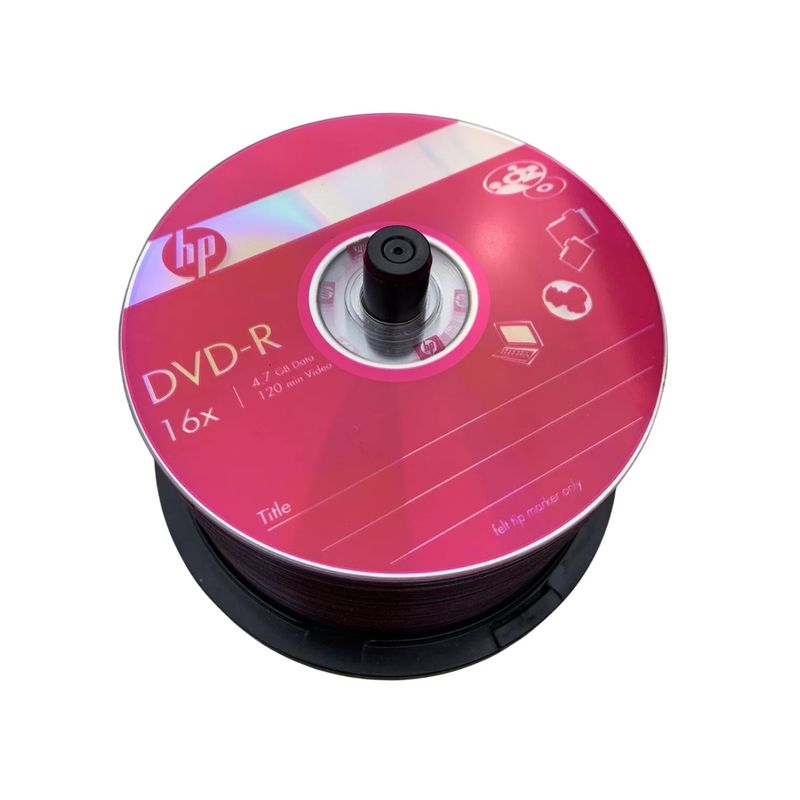 HP - DVD-R Grabable HP 16x 4.7Gb 100 unidades