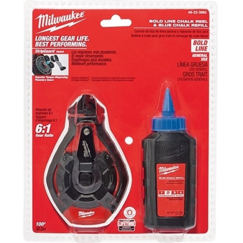 MILWAUKEE - Kit Tizador Azul 30mts linea Gruesa 48-22-3982 Milwaukee