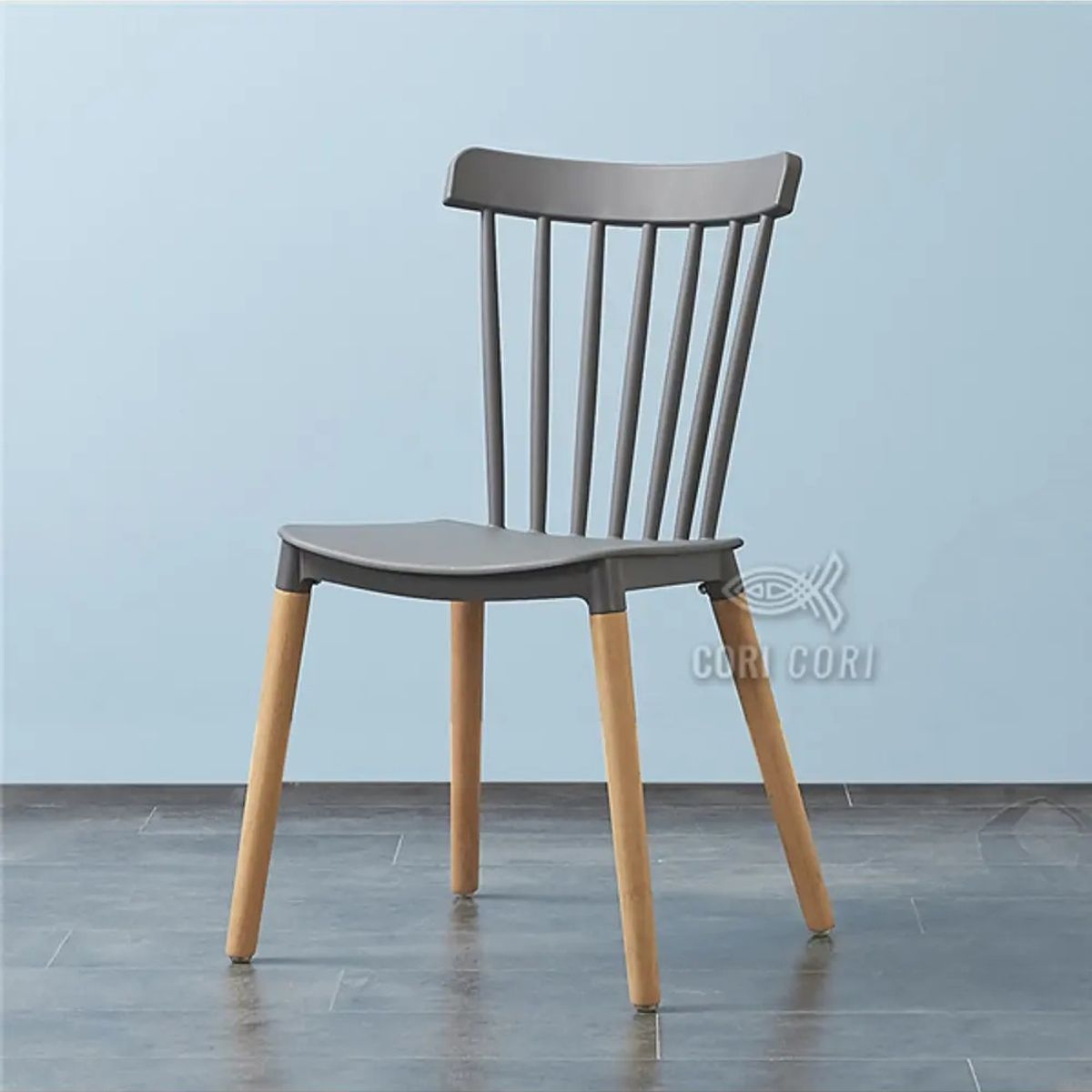 CORI CORI - Silla Windsor - Polipropileno Gris