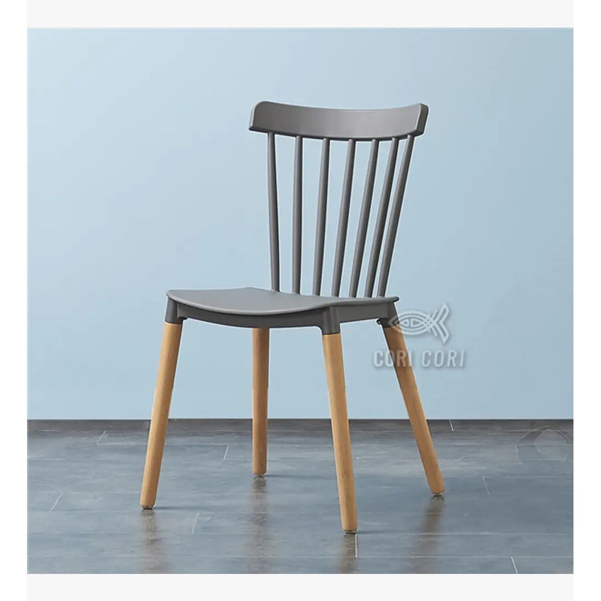 CORI CORI - Silla Windsor - Polipropileno Gris