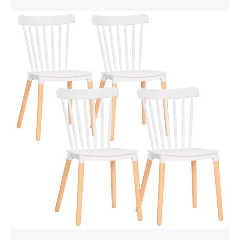 CORI CORI - Pack 4 Sillas Windsor - Polipropileno Blanco