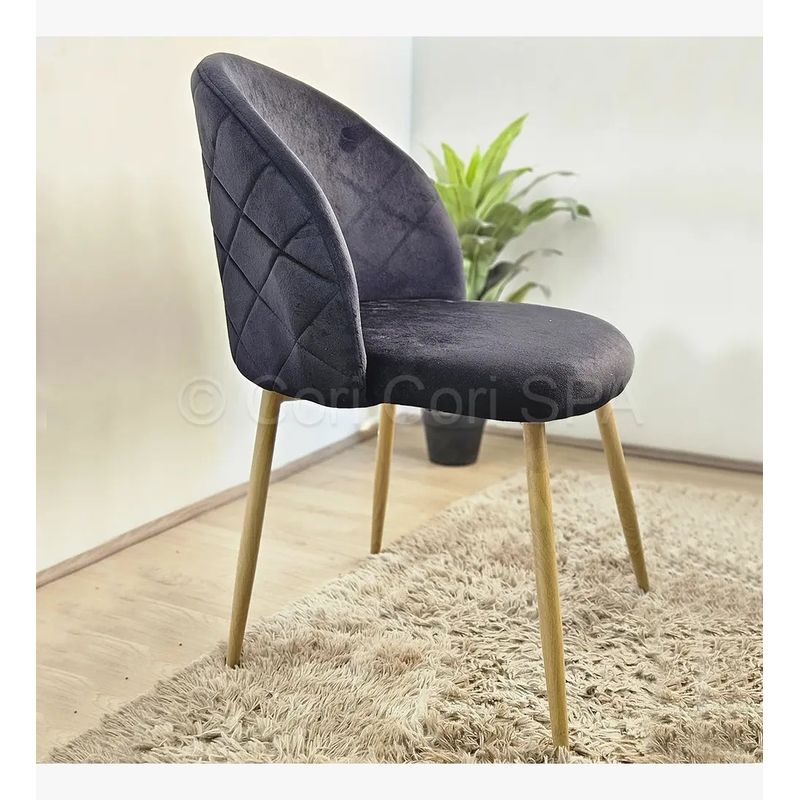 CORI CORI - Silla Bread Wood Negro