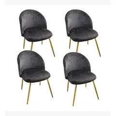 CORI CORI - Pack 4 Sillas Bread Wood Negro