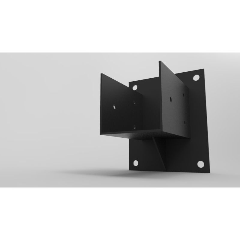 GENERICO - KIT DE PÉRGOLAS Y TERRAZAS MURALLA PILARES DE MADERA  3"X3" (70X70MM)