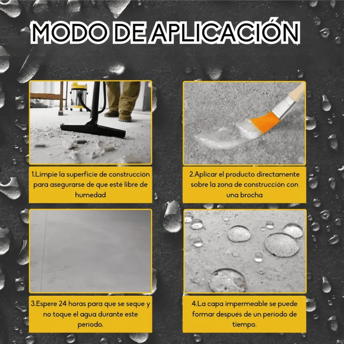 GENERICO - Sellador Adhesivo Impermeable Transparente Tapa Gotera 300cc